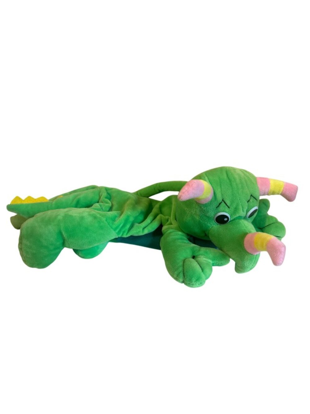 Magic School Bus Liz Lizard Plush Carrying Bag Green Dinosaur Tote Bag